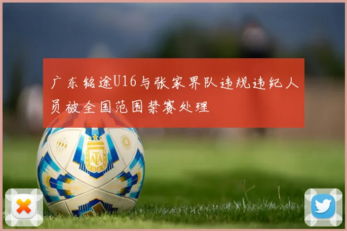 广东铭途U16与张家界队违规违纪人员被全国范围禁赛处理
